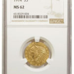 NGC MS-62 1914 Gold $5 Indian