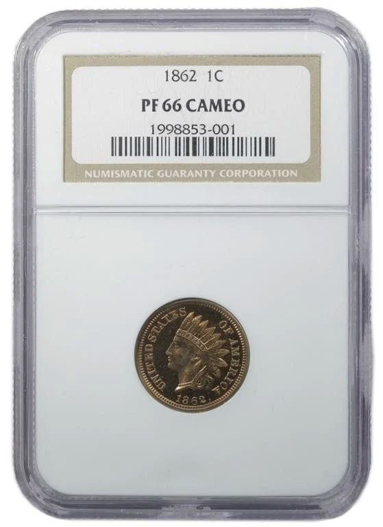 NGC Proof-66 Cameo 1862 Lincoln Cent