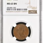 NGC MS-63 BN 1804 Half Cent